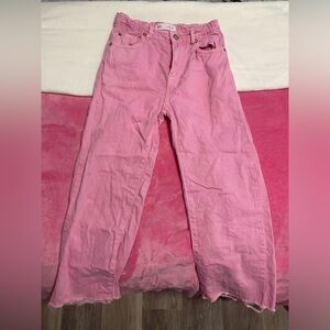 pink girls zara jeans